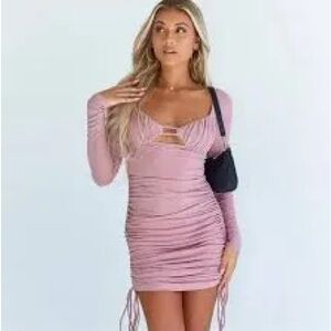 Princess Polly erase me pink mini dress